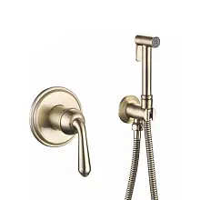 Гигиенический душ со смесителем Rose R0205Q, бронза