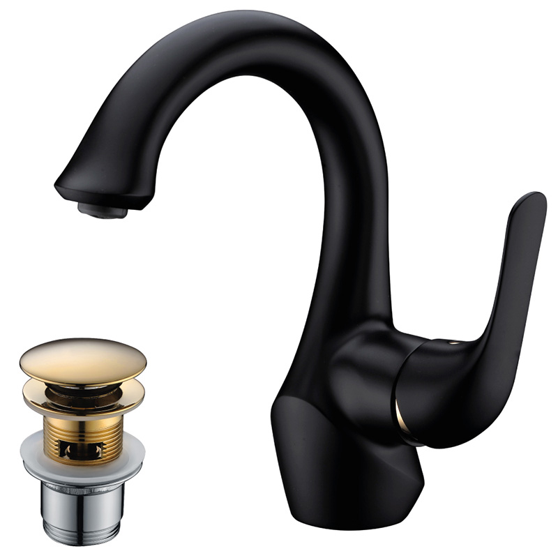 

Смеситель для раковины Lemark Swan LM5406BG, Черный, Swan
