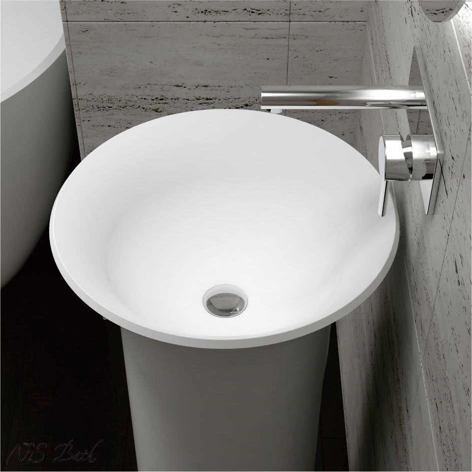 

Раковина из искусственного камня NSBath NSF-48481G, глянцевая, Белый