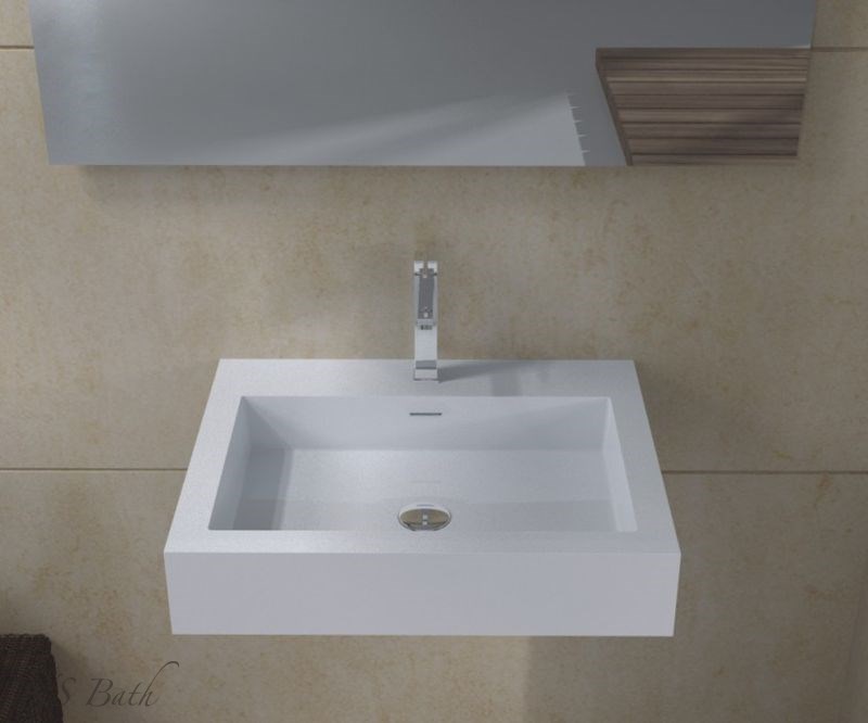 

Раковина из искусственного камня NSBath NSS-6048G, 60 см глянцевая, Белый