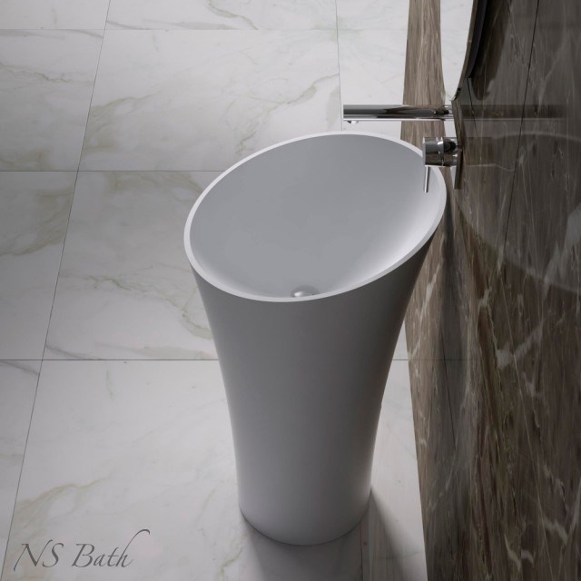 

Раковина из искусственного камня NSBath NSF-50000G, глянцевая, Белый