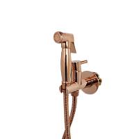 Гигиенический душ со смесителем Webert Elio EL870301980, розовое золото