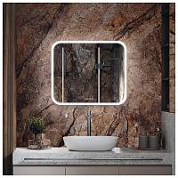 Зеркало Silver Mirrors Стив 800х680 - 3 (подогрев, часы, сенсорный выключатель)