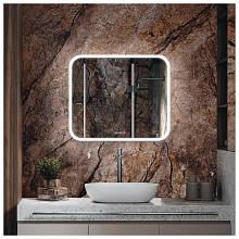 Зеркало Silver Mirrors Стив 800х680 - 3 (подогрев, часы, сенсорный выключатель)