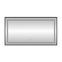 Зеркало с подсветкой LED Fixsen FX-2100B прямоугольное 100х80 см, черное