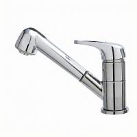 Смеситель для кухни с выдвижным изливом и режимом "душ" BRAVAT F7802933CP-SW, хром