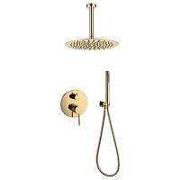 Душевая система встраиваемая (без излива) Grocenberg GB5099GO-4, золото