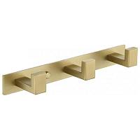 Планка с 3 крючками Grocenberg AC0013MG, матовое золото