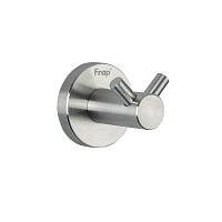 Крючок для ванной комнаты двойной FRAP F30105-2, сатин