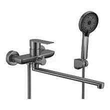 Смеситель для ванны Fmark FS8824Q, графит