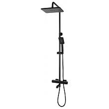 Душевая система с термостатом Grocenberg GB7005BL, черный