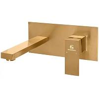 Смеситель для раковины встраиваемый Grocenberg GB588BR, бронза