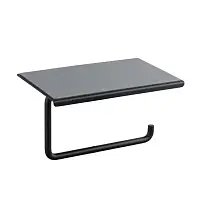 Держатель для туалетной бумаги с полочкой Shevanik SZ15H, черный