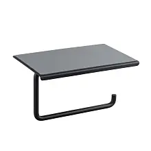 Держатель для туалетной бумаги с полочкой Shevanik SZ15H, черный