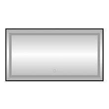 Зеркало с подсветкой LED Fixsen FX-2120B прямоугольное 120х80 см, черное