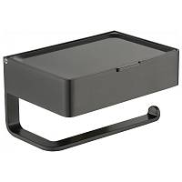 Держатель для туалетной бумаги с полочкой Grocenberg AC0050BG, графит