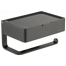 Держатель для туалетной бумаги с полочкой Grocenberg AC0050BG, графит