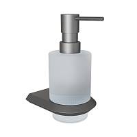 Дозатор жидкого мыла Knotlor LD103GM, оружейная сталь