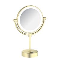 Зеркало косметическое с подсветкой TIMO Saona 13276/17, матовое золото