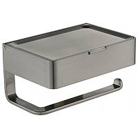 Держатель для туалетной бумаги с полочкой Grocenberg AC0050NK, никель