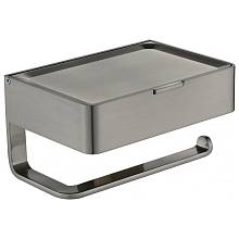 Держатель для туалетной бумаги с полочкой Grocenberg AC0050NK, никель