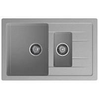 Кухонная мойка GranFest QUADRO 775KL, серый
