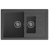 Кухонная мойка GranFest QUADRO 775KL, графит