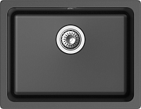 RIVELATO Мойка BERKANA 50 подст.монтаж 1-чаш 560*430 nero арт.