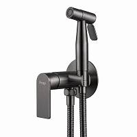 Гигиенический душ со смесителем FRAP F72806-9, оружейная сталь