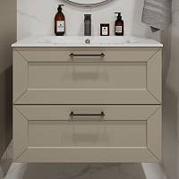 Тумба с раковиной подвесная (80см) Terminus Victoria VIC10802900101O, айвори