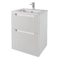 Тумба с раковиной подвесная Dreja Euphoria 60 см, белый