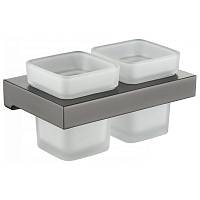 Стакан для ванной комнаты двойной Grocenberg AC0022BG, графит