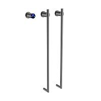 Полотенцесушитель электрический Terminus Рондо П2 35х76, оружейная сталь