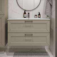 Тумба с раковиной подвесная (100см) Terminus Victoria VIC101002900101O, айвори