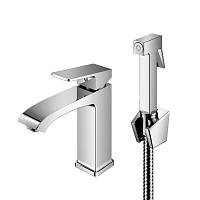 Смеситель для раковины с гигиеническим душем Prohanss P60.12, хром