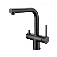 Смеситель для кухни с выдвижным изливом Grocenberg GB4097BL, черный