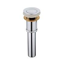 Донный клапан с переливом Frap F66-2, хром