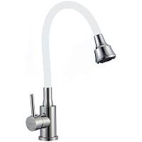 Смеситель для кухни с гибким изливом и режимом душ Fmark FS8288A-02, хром