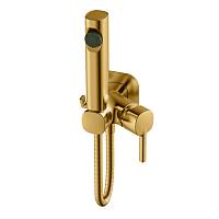 Гигиенический душ со смесителем Haiba HB5518-5, брашированное золото
