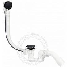 Слив-перелив (полуавтомат, 80 см.) FILARETE FL80BL, черный