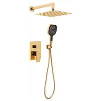 Душевая система встраиваемая (без излива) Hansberge H6070GO, золото