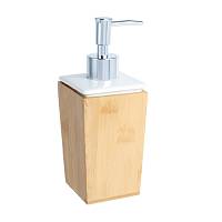 Дозатор жидкого мыла FIXSEN WOOD FX-110-1, белый/коричневый