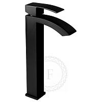 Смеситель для раковины высокий FILARETE Waterfall FL6010BL, черный