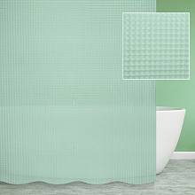Штора для ванной комнаты Savol S-3DG, зеленый