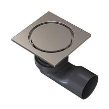 Душевой трап точечный Knotlor SDSC100BS, матовая сталь