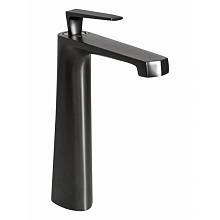 Смеситель для раковины высокий Hansberge H2068BG, графит