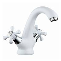 Смеситель для раковины Frud R10332, белый/хром