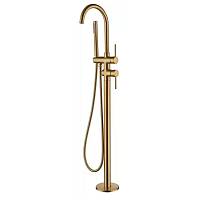 Смеситель напольный для ванны Grocenberg GB900GL, брашированное золото