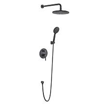 Душевая система встраиваемая Voda Vessel Black Set_3in1/VSET3in1VSLB, черный