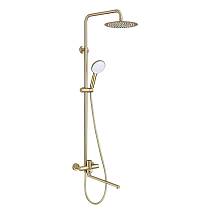 Душевая система Prohanss P31.24.03, сатин золотой
